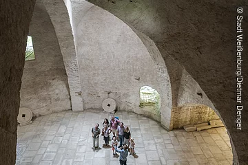 Getreidelager in einer Bastion der Wülzburg (Weißenburg, Naturpark Altmühltal)